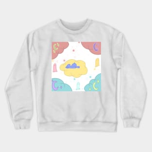 Duck on Cloud #1b Crewneck Sweatshirt